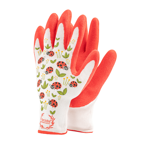 FunJobs Ladybird Gardening Gloves for Women - 1 pair per pack- Medium