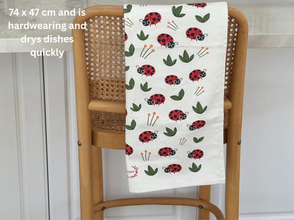 FunJobs Ladybird Tea Towel - 100% Cotton - Image 8