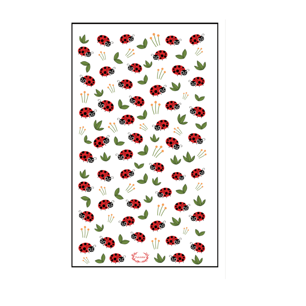 FunJobs Ladybird Tea Towel